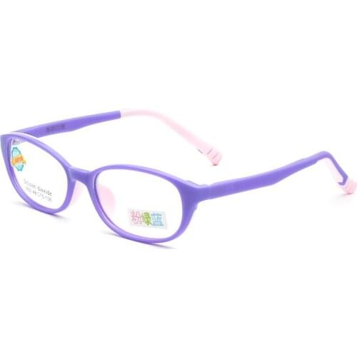 Childrens Glasses Frame Soft Silicone Nose Tr90 Glasses Frame Trend Color Glasses Frame 53