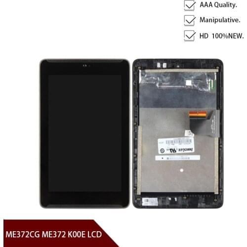 Original For Asus Fonepad 7 ME372CG ME372 K00E LCD Display Matrix Touch Screen Digitizer Assembly with Frame Tablet PC Repair