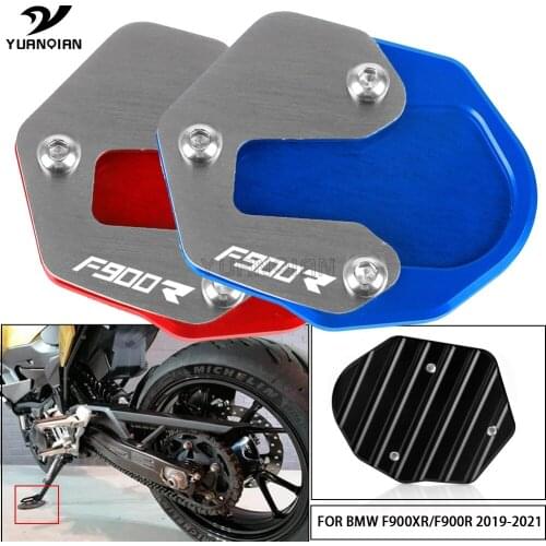 FOR BMW F900R F900 XR/R F900XR 2019 2020 2021 CNC Motorcycle Kickstand Foot Side Stand Extension Pad Support Plate Accessories