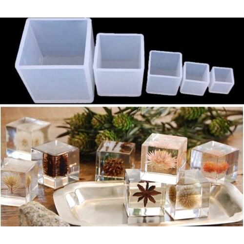 Cube Silicone Mold Resin Casting Mould For DIY Crystal Epoxy Resin UV Candle Soap Home Decoration Resin Crafts Making Tools