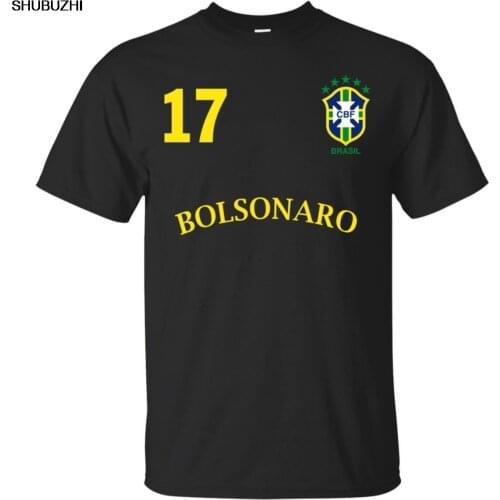 Number on BACK VOTE 17 Bolsonaro Presidente shubuzhi T-shirt Black Navy jacket croatia leather denim clothes camiseta t shirt