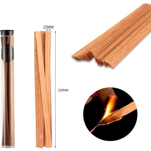 Galiner Spanish Cedar Wood Spills Strips Cigar Lighting Lighter Gadgets Smoking Tools Enhance Taste Light Cigar Accessories