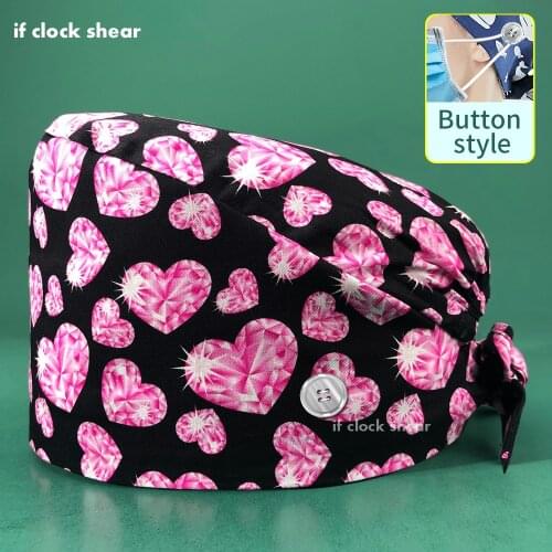 Pharmacy Nursing Cap Laboratory Pet Shop Doctor Hat Surgicals Hat Unisex Floral Operating Room Hat Womens Operating Room Hats