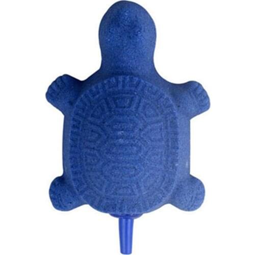 Oxygen Pump Ornament Aquarium Fish Tank Decorative Cute Turtle Shape Aquarium Bubble Air Stone Cartoon Bubble Stone