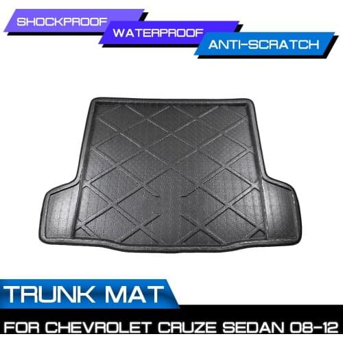 Car Rear Trunk Boot Mat Waterproof Floor Mats Carpet Anti Mud Tray Cargo Liner For Chevrolet CRUZE Sedan 2008 2009 2010-2012