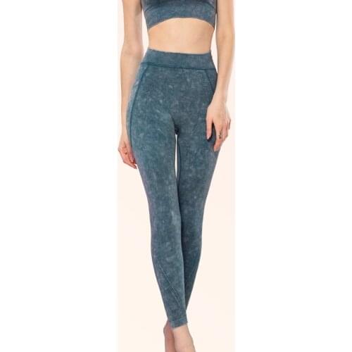 Nylon Seamless Jacquard Womens Leggings For Fitness Quick-Drying Womens Sports Legging High-Waisted Hips Slim Fit Bottom Pants