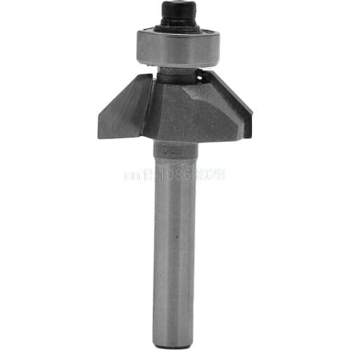 New 1/4" Round Shank 5/16" Cutting Length 45 Degree Chamfer Router Cutter Bit