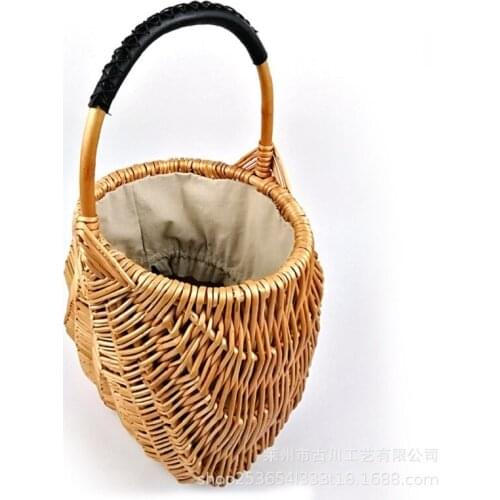 Woven Bags for Women Desingner Luxury Beach Woven Straw Bag Rattan Bamboo Woven Shopping Basket Flower Basket Storage Basket