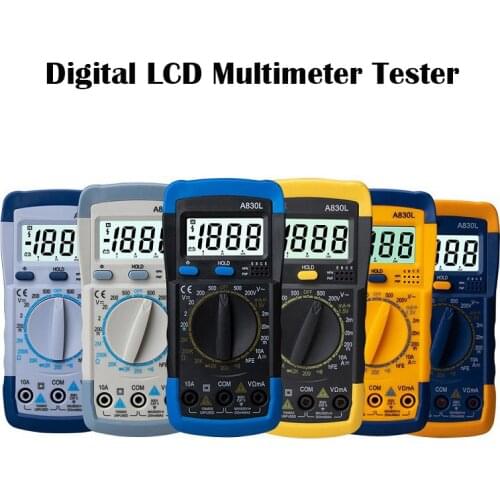 Professional Digital Multimeter Tester LCD Digital Tester multimeter With Buzzer Function Electric Tools AC DC Voltage Indicator