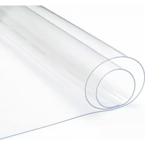 Clear Ultra-Transparent PVC Fabric Soft Glass Cloth Waterproof Crystal DIY Craft Decor Protective Sheets