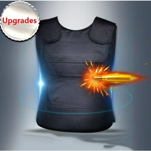 Self-defense Real Bulletproof Vest Covert Ballistic Bullet Proof Upgraded Body Armor NJ IIIA 3A Stab Concealable Twaron Aramid