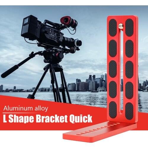 Universal DSLR Camera L Plate Quick Release L Bracket 1/4 Inch Screw Tripod Ball Head Vertical Shot Bracket for DJI Ronin Canon