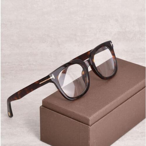 Vintage Tom For Man Optical Eyeglasses Frames Forde Fashion Acetate Women Reading Myopia Prescription Glasses 5179 With Case