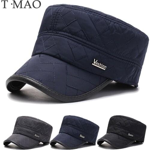 T-MAO Winter Hat Baseball Cap Mens Baseball Cap Waterproof ThickenWarm Outdoor Warm Hat Ladies Rain Flat Women Hat Balaclava