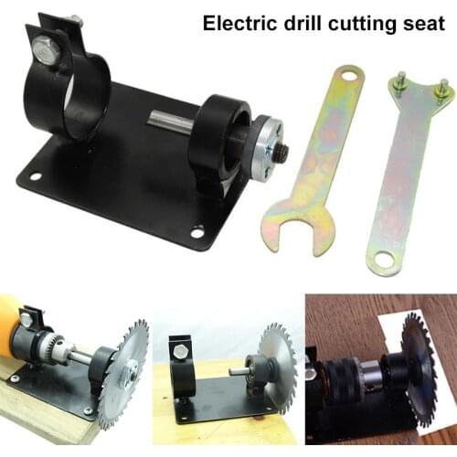 10-13mm Electric Drill Cutting Seat Stand Holder Set with 2 Wrenchs and 2 Gaskets for Polishing/Grinding For Cutting Disc Polish