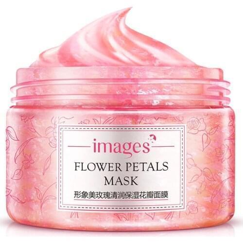 120g Face Mask Whitening Depth Replenishment Flower Petals Sleeping Mask Cream Leave-in Mask Moisturizing Skin Care
