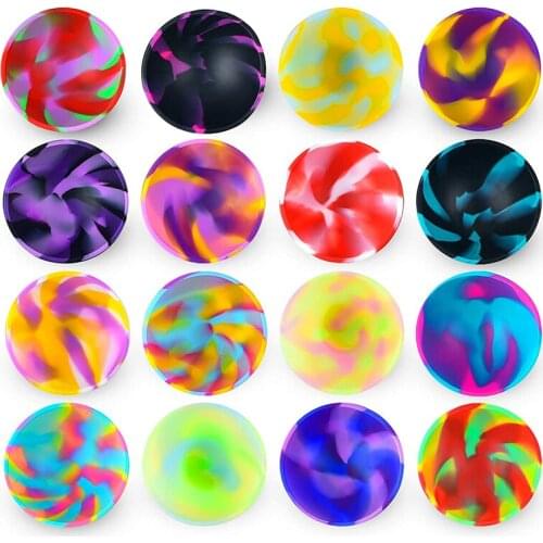 16pcs Set Silicone Bowls Multicolored Reusable Container Dish Snack Spice Bowl for Sauce Nuts Candy Fruits Appetizer Kitchen