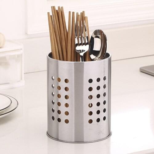 2pcs Stainless Steel Tableware Rack Holder Drainer Storage Spoon Kitchen Organizer