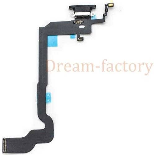 50PCS Charging Charger Port Dock Connector With Mic Flex Cable For iPhone X Xr Xs Max