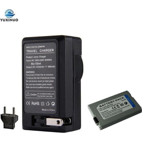 850mAh BP-208 208DG BP208 Camera Battery + Charger for Canon BP-308 214 315 Elura100 FVM300 Optura S1 iVIS DC22 DC200 DC10 DC50