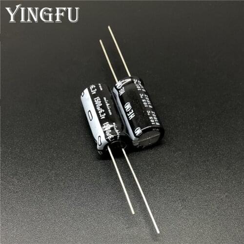 5Pcs/50pcs 1500uF 6.3V NICHICON HE Series 10x20mm Extremely Low Impedance 6.3V1500uF Aluminum Electrolytic Capacitor