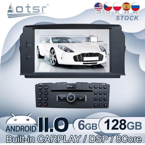 Android 11 For Mercedes-Benz C Class C180 C200 C230 Car Radio GPS Navigation Multimedia Video Player Stereo Audio Head Unit