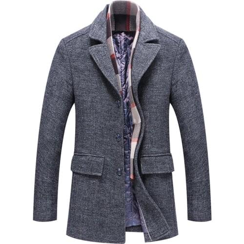 DACAIHUAZHANG Mens Cashmere Coats