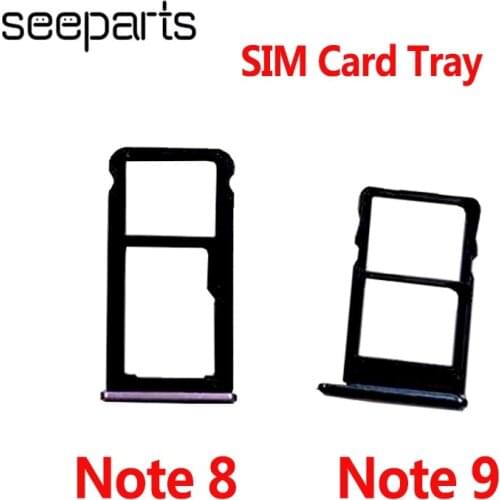 Sim Tray Holder For Meizu Note 8 Card Tray Slot Holder Adapter Socket Repair Parts For Meizu Note 9 Sim Tray Holder