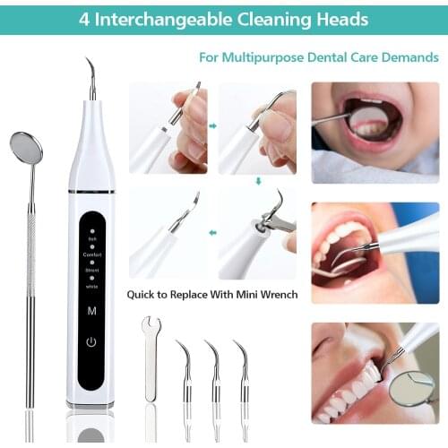Home Ultrasonic Calculus Remover Dental Scaling Electric Portable Scaler Sonic Smoke Stains Tartar Plaque Teeth White