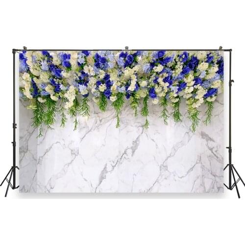 HUAYI Photography Backdrop Wedding Backdrop Birthday Bridal Shower Party Decor Flowers Wall Photo Booth Background Props XT-7330