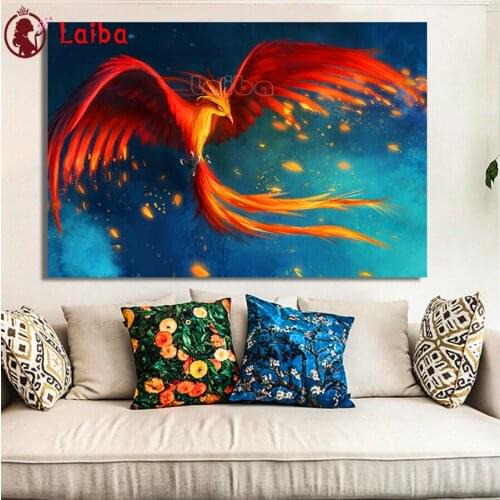 Phoenix Picture Animal DIY diamond painting cross stitch full mosaic diamond embroidery square round 5D handmade gift home art