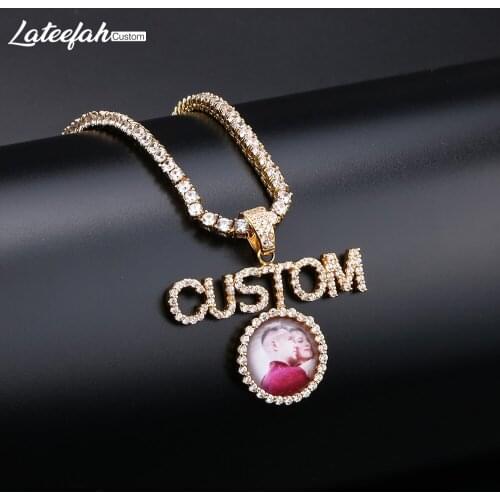 Lateefah Personality Photo Pendant Custom Necklace Photo of Your Baby Child Mom Dad Grandparent Loved Gift for Family Member