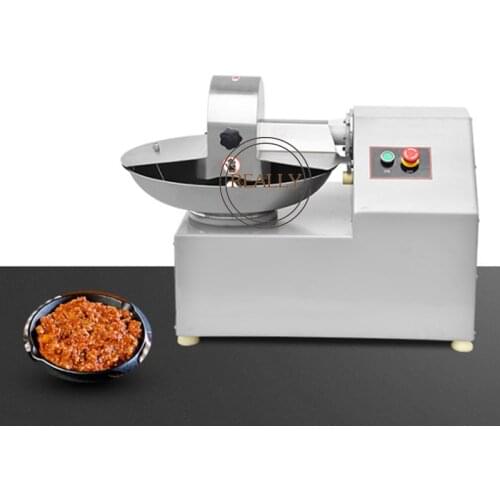 120kg/h Meat Sausage Making Bowl Cutter Chopper Machine Dumplings Vegetable Chopping Machines for Canteen
