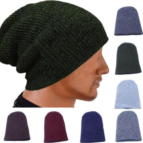 New Fashion Knit Men Women Baggy Beanie Oversize Winter Hat Slouchy Chic Skull