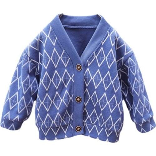 New Spring Children Fashion Clothes Baby Boys Girls Cotton Jacket Autumn Kids Toddler Lattice Clothing Infant Active Costume