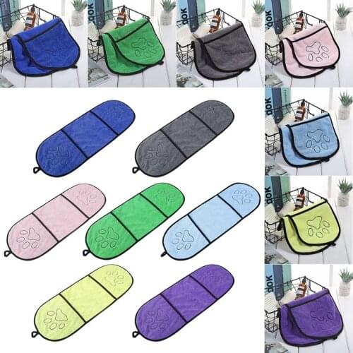 Dog Cat Puppy Pet Towel Microfiber Strong Absorbing Water Bath Goods for Pets Towel Dry Hair Dog Towels