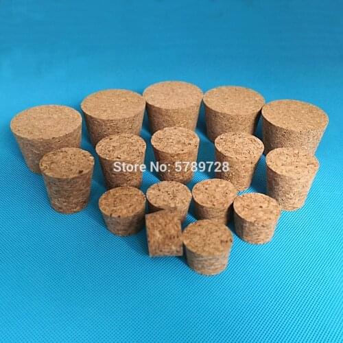 5pcs Top DIA 32mm to 83mm Wooden Cork Lab Glass Bottle Stopper Kettle Pudding Bottle Cork Cap Burette Tube Wood Lid
