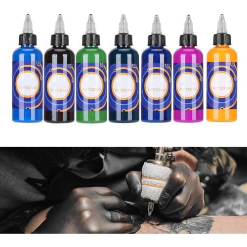 Professional Portable Fast Coloring Body Tattoo Microblading Pigment Long Lasting Tattoo Ink Makeup Beauty Art For Practice 90ml