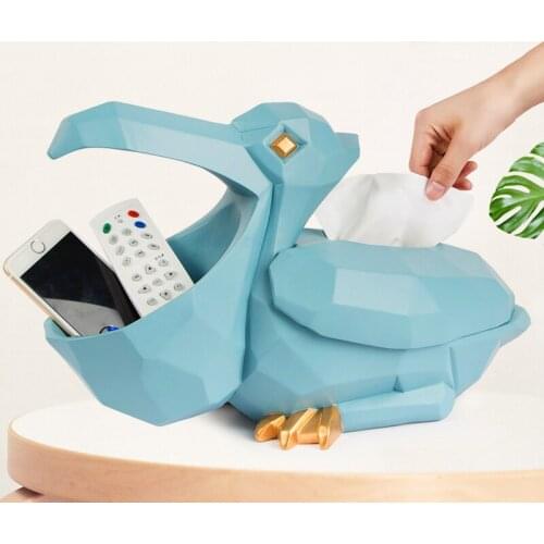 Simple Multi-Functional Tissue Box Creative Kyochan Nordic Desktop Key Storage Decoration Paper Extraction Box Home Living Room