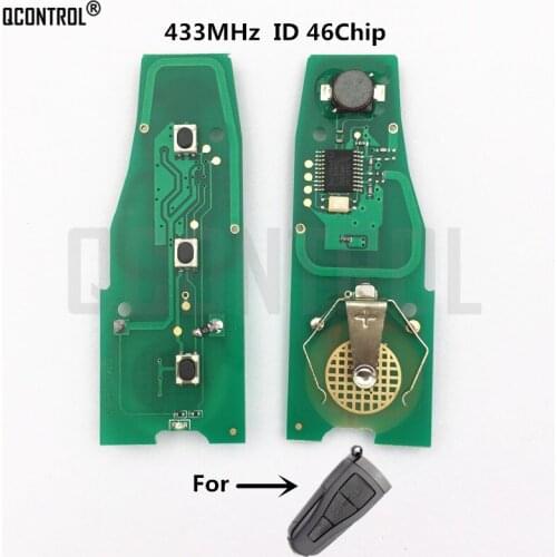 QCONTROL Car Remote Control Smart Key Electronic Circuit Board for for Roewe 550 &MG Encrypted 46 chip 433mhz