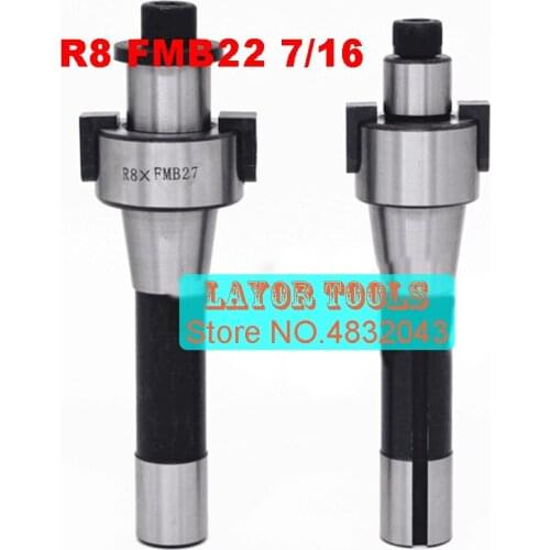 R8 FMB22 7/16, R8-22mm face mill cutter arbor, drawbar thread: 7/16, to use with BAP300R,BAP400R,EMR5R,EMR6R face mill cutter