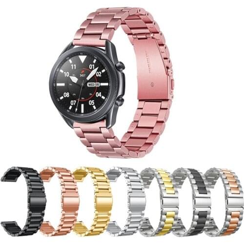 Stainless Steel Straps For Samsung Galaxy Watch3 45MM Smart Wristband Replaceable Bracelets For Galaxy Watch 3 41MM/45MM
