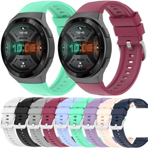 22mm Band Correa For Huawei Watch GT 2e Soft Silicone Wrist Strap Loop For Huawei GT 2e Bracelet Replacement