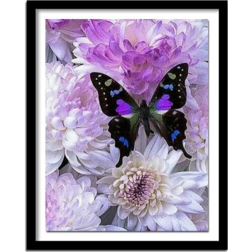 Rose crystal round diamond sets home decorative Diamond embroidery flowers butterfly 5d Diy diamond painting cross stitch kit