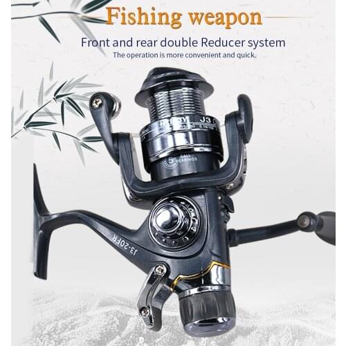 Fishing Reel Super High and Low Speed Carp Wheel Front and Rear Double Brake System Max 8+3 KG Drag Spinning Fishing Reel
