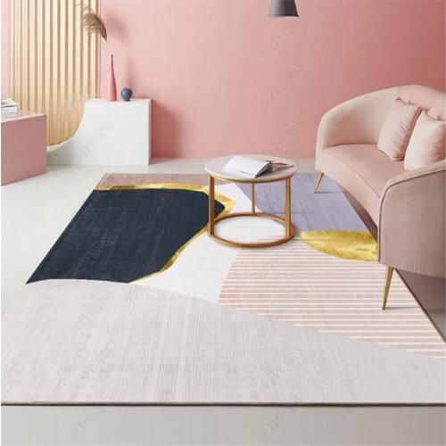 Modern light luxury carpet living room tea table sofa carpet Nordic simple household bedroom non-slip bedside carpet mat