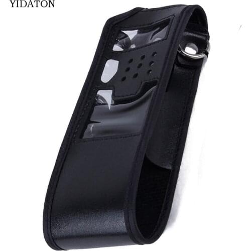 Extended Walkie Talkie Leather Soft Case Holder Holster for Baofeng UV-5R Radio 3800mah UV-5RE Plus UV-5RA Plus TYT TH-F8 THUVF9