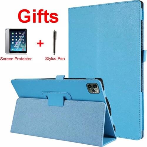 For iPad Pro 12.9 2018 Case Leather Auto Wake Sleep Smart Cover for iPad Pro 12.9 2020 2017 2015 Case Full Back Cover Funda 4th
