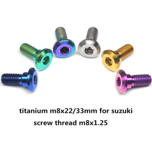 Riding brake titanium screw m8x22/33 suzuki motorcycle disc rotor bolt locomotive