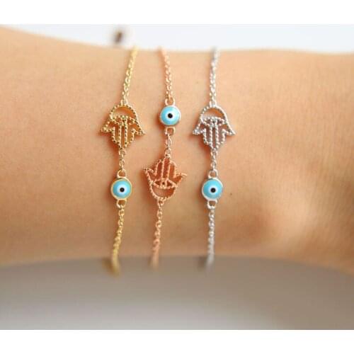 Real 100% 925 Sterling Evil Eye Aaa High Quality Women Bracelet 2020 New Arrival Charm Bracelets Snake Chain Classic Heart